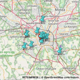 Mappa VIA CIMAROSA CO INGRESSO CORSO VERCELLI, 20123 Milano MI, Italia (4.49333)