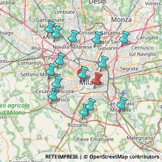 Mappa VIA CIMAROSA CO INGRESSO CORSO VERCELLI, 20123 Milano MI, Italia (7.266)