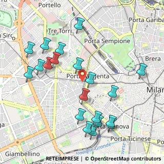Mappa VIA CIMAROSA CO INGRESSO CORSO VERCELLI, 20123 Milano MI, Italia (1.1265)