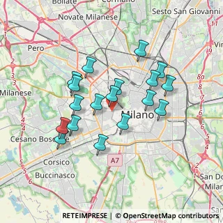 Mappa VIA CIMAROSA CO INGRESSO CORSO VERCELLI, 20123 Milano MI, Italia (3.14167)