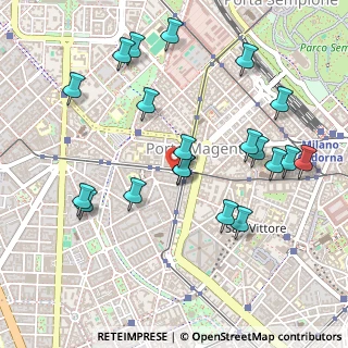 Mappa VIA CIMAROSA CO INGRESSO CORSO VERCELLI, 20123 Milano MI, Italia (0.53)