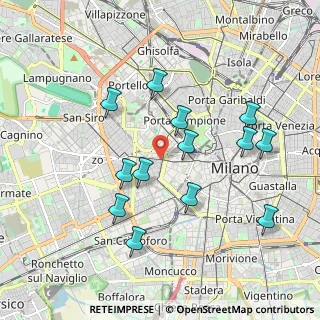 Mappa VIA CIMAROSA CO INGRESSO CORSO VERCELLI, 20123 Milano MI, Italia (1.86769)