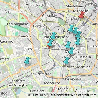 Mappa VIA CIMAROSA CO INGRESSO CORSO VERCELLI, 20144 Milano MI, Italia (1.99455)