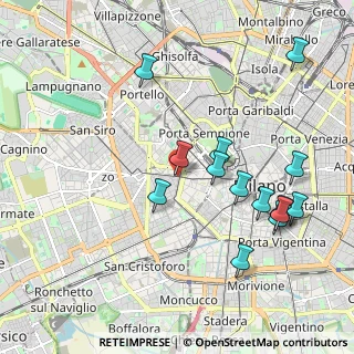 Mappa VIA CIMAROSA CO INGRESSO CORSO VERCELLI, 20144 Milano MI, Italia (2.11786)