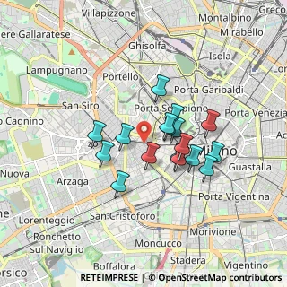 Mappa Via Mauri Angelo, 20144 Milano MI, Italia (1.30647)