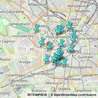 Mappa Via Mauri Angelo, 20144 Milano MI, Italia (1.472)