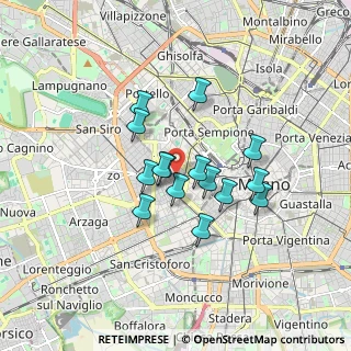 Mappa Via Mauri Angelo, 20144 Milano MI, Italia (1.306)