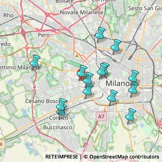 Mappa Via Privata Poggibonsi, 20146 Milano MI, Italia (3.70786)