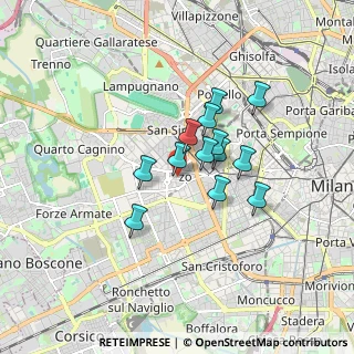 Mappa Via Privata Poggibonsi, 20146 Milano MI, Italia (1.20462)