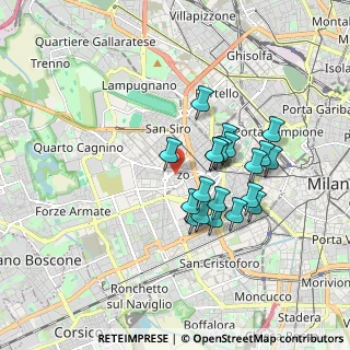 Mappa Via Privata Poggibonsi, 20146 Milano MI, Italia (1.4905)