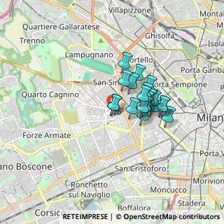Mappa Via Privata Poggibonsi, 20146 Milano MI, Italia (1.2)