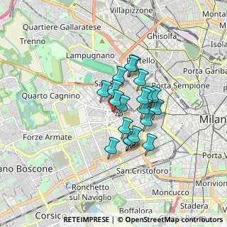 Mappa Via Privata Poggibonsi, 20146 Milano MI, Italia (1.1645)