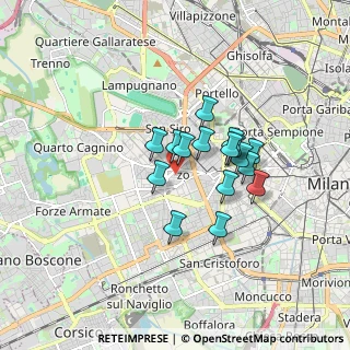 Mappa Via Privata Poggibonsi, 20146 Milano MI, Italia (1.23)