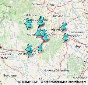 Mappa Via dei Platani, 36040 Brendola VI, Italia (10.86846)