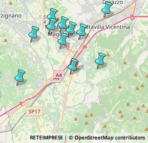Mappa Via dei Platani, 36040 Brendola VI, Italia (4.11)