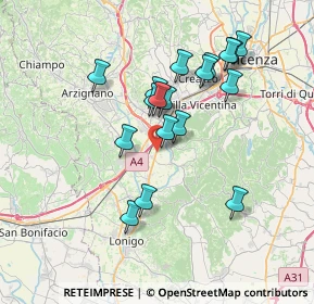 Mappa Via dei Platani, 36040 Brendola VI, Italia (6.49222)