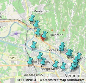 Mappa Via Preare, 37124 Verona VR, Italia (2.474)