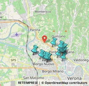 Mappa Via Preare, 37124 Verona VR, Italia (1.625)