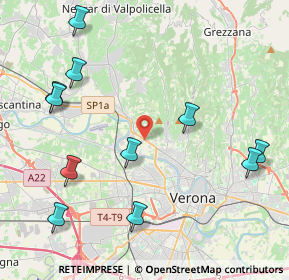 Mappa Via Preare, 37124 Verona VR, Italia (4.99636)