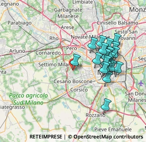 Mappa Via Angelo Bisi, 20152 Milano MI, Italia (7.034)