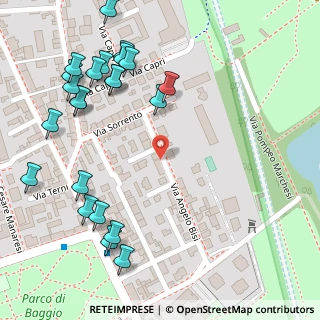 Mappa Via Angelo Bisi, 20152 Milano MI, Italia (0.18261)