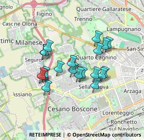 Mappa Via Angelo Bisi, 20152 Milano MI, Italia (1.4435)