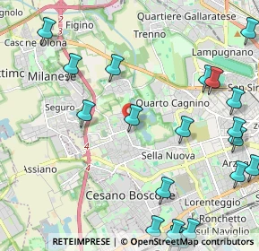 Mappa Via Angelo Bisi, 20152 Milano MI, Italia (2.9415)