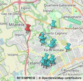 Mappa Via Angelo Bisi, 20152 Milano MI, Italia (1.77462)
