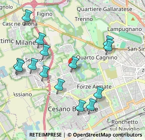 Mappa Via Angelo Bisi, 20152 Milano MI, Italia (2.16571)