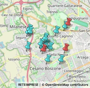 Mappa Via Angelo Bisi, 20152 Milano MI, Italia (1.23111)