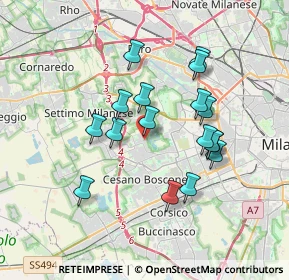 Mappa Via Angelo Bisi, 20152 Milano MI, Italia (3.15471)