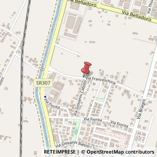 Mappa Via Franceschina, 12, 35010 Cadoneghe, Padova (Veneto)