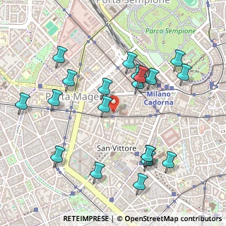 Mappa Piazza di Santa Maria delle Grazie, 20123 Milano MI, Italia (0.5445)