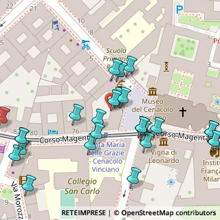 Mappa Piazza di Santa Maria delle Grazie, 20100 Milano MI, Italia (0.05769)