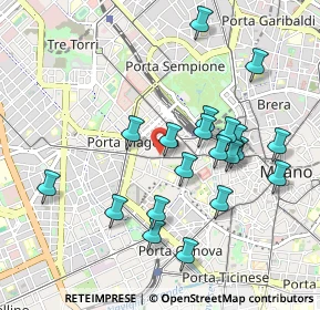 Mappa Piazza di Santa Maria delle Grazie, 20100 Milano MI, Italia (0.9405)