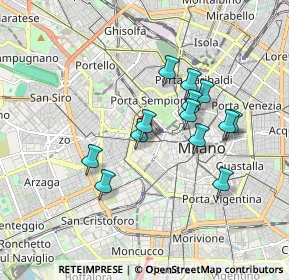 Mappa Piazza di Santa Maria delle Grazie, 20100 Milano MI, Italia (1.50462)
