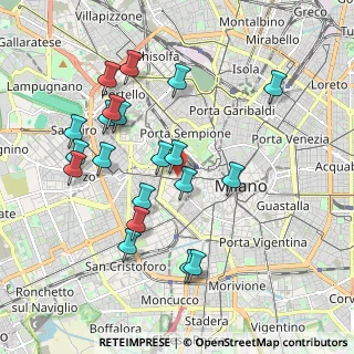 Mappa Piazza di Santa Maria delle Grazie, 20123 Milano MI, Italia (1.959)