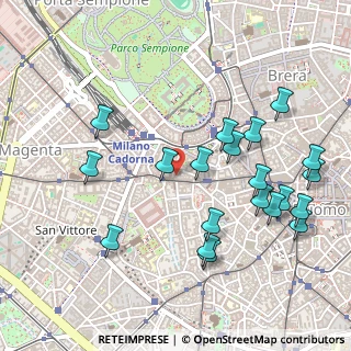 Mappa Corso Magenta, 20121 Milano MI, Italia (0.5525)