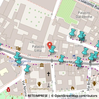 Mappa Corso Magenta, 20121 Milano MI, Italia (0.1005)