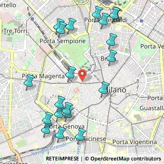 Mappa Corso Magenta, 20121 Milano MI, Italia (1.302)