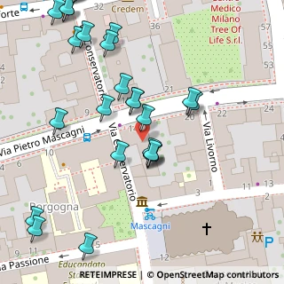 Mappa Via Pietro Mascagni, 20139 Milano MI, Italia (0.05385)