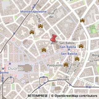 Mappa Via San Pietro All'Orto, 9, 20121 Milano, Milano (Lombardia)