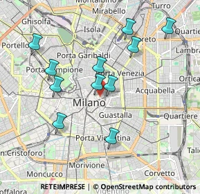 Mappa Galleria de Cristoforis, 20121 Milano MI, Italia (1.83909)
