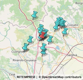 Mappa Piazza Carlo Freguglia, 10015 Ivrea TO, Italia (9.683)