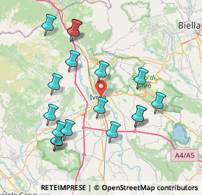 Mappa Piazza Carlo Freguglia, 10015 Ivrea TO, Italia (8.07412)