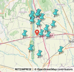 Mappa Strada Comunale del Fiume Sesia, 28060 Recetto NO, Italia (6.68188)