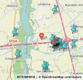 Mappa Strada Comunale del Fiume Sesia, 28060 Recetto NO, Italia (1.96)