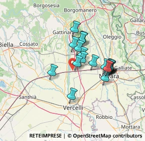 Mappa Strada Comunale del Fiume Sesia, 28060 Recetto NO, Italia (11.0965)