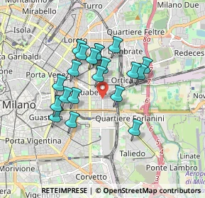 Mappa Via Lomellina, 20100 Milano MI, Italia (1.4265)