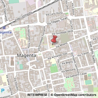Mappa Via Alcide De Gasperi, 4, 20013 Magenta, Milano (Lombardia)